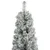 Produktbild 3 för Smal julgran med stativ och snö 300 cm PVC