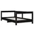 Produktbild 3 för Sängram för barnsäng svart 70x140 cm massiv furu