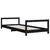 Produktbild 3 för Sängram för barn svart 90x190 cm massiv furu