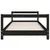 Produktbild 4 för Sängram för barn svart 90x190 cm massiv furu