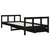 Produktbild 7 för Sängram för barnsäng m. lådor svart 90x200 cm massiv furu