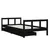 Produktbild 3 för Sängram med lådor för barn svart 90x190 cm massiv furu