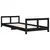 Produktbild 3 för Sängram för barnsäng svart 80x200 cm massiv furu
