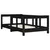 Produktbild 3 för Sängram för barnsäng svart 70x140 cm massiv furu