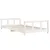 Produktbild 3 för Sängram för barn vit 90x190 cm massiv furu