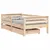 Produktbild 2 för Sängram för barnsäng m. lådor 70x140 cm massiv furu