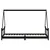 Produktbild 5 för Sängram för barnsäng svart 80x200 cm massiv furu