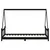 Produktbild 5 för Sängram för barn svart 90x190 cm massiv furu