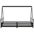 Produktbild 5 för Sängram för barnsäng svart 80x200 cm massiv furu