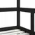 Produktbild 7 för Sängram för barnsäng svart 70x140 cm massiv furu