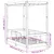 Produktbild 9 för Sängram för barnsäng svart 70x140 cm massiv furu