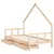 Produktbild 4 för Sängram med lådor för barn 90x190 cm massiv furu