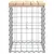 Produktbild 4 för Trädgårdsbänk gabion-design 33x31x42 cm massiv furu