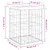 Produktbild 8 för Trädgårdsbänk gabion-design 33x31x42 cm massiv furu