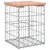 Produktbild 2 för Trädgårdsbänk gabion-design 33x31x42 cm massivt douglasträ