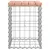 Produktbild 4 för Trädgårdsbänk gabion-design 33x31x42 cm massivt douglasträ