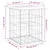Produktbild 8 för Trädgårdsbänk gabion-design 33x31x42 cm massivt douglasträ