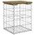 Produktbild 5 för Trädgårdsbänk gabion-design 33x31x42 cm impregnerad furu