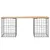 Produktbild 3 för Trädgårdsbänk gabion-design 103x31x42 cm massiv furu
