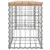Produktbild 4 för Trädgårdsbänk gabion-design 103x31x42 cm massiv furu