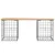 Produktbild 5 för Trädgårdsbänk gabion-design 103x31x42 cm massiv furu