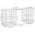 Produktbild 8 för Trädgårdsbänk gabion-design 103x31x42 cm massiv furu