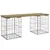 Produktbild 2 för Trädgårdsbänk gabion-design 103x31x42 cm impregnerad furu