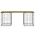 Produktbild 3 för Trädgårdsbänk gabion-design 103x31x42 cm impregnerad furu