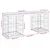 Produktbild 8 för Trädgårdsbänk gabion-design 103x31x42 cm impregnerad furu