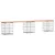 Produktbild 2 för Trädgårdsbänk gabion-design 203x31x42 cm massivt douglasträ