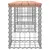 Produktbild 4 för Trädgårdsbänk gabion-design 203x31x42 cm massivt douglasträ