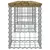 Produktbild 4 för Trädgårdsbänk gabion-design 203x31x42 cm tryckimpregnerad furu