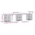 Produktbild 8 för Trädgårdsbänk gabion-design 203x31x42 cm tryckimpregnerad furu