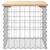 Produktbild 3 för Trädgårdsbänk gabion-design 43x44x42 cm massiv furu