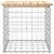 Produktbild 4 för Trädgårdsbänk gabion-design 43x44x42 cm massiv furu