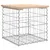 Produktbild 5 för Trädgårdsbänk gabion-design 43x44x42 cm massiv furu