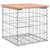 Produktbild 2 för Trädgårdsbänk gabion-design 43x44x42 cm massivt douglasträ