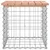 Produktbild 4 för Trädgårdsbänk gabion-design 43x44x42 cm massivt douglasträ