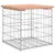 Produktbild 5 för Trädgårdsbänk gabion-design 43x44x42 cm massivt douglasträ