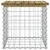 Produktbild 4 för Trädgårdsbänk gabion-design 43x44x42 cm tryckimpregnerad furu