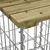 Produktbild 6 för Trädgårdsbänk gabion-design 43x44x42 cm tryckimpregnerad furu