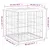 Produktbild 8 för Trädgårdsbänk gabion-design 43x44x42 cm tryckimpregnerad furu
