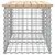 Produktbild 4 för Trädgårdsbänk gabion-design 103x44x42 cm massiv furu