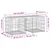 Produktbild 8 för Trädgårdsbänk gabion-design 103x44x42 cm massiv furu