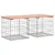 Produktbild 2 för Trädgårdsbänk gabion-design 103x44x42 cm massivt douglasträ