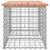 Produktbild 4 för Trädgårdsbänk gabion-design 103x44x42 cm massivt douglasträ