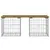 Produktbild 3 för Trädgårdsbänk gabion-design 103x44x42 cm tryckimpregnerad furu