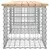 Produktbild 4 för Trädgårdsbänk gabion-design 203x44x42 cm massiv furu