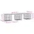 Produktbild 8 för Trädgårdsbänk gabion-design 203x44x42 cm massiv furu