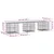 Produktbild 8 för Trädgårdsbänk gabion-design 203x44x42 cm massivt douglasträ